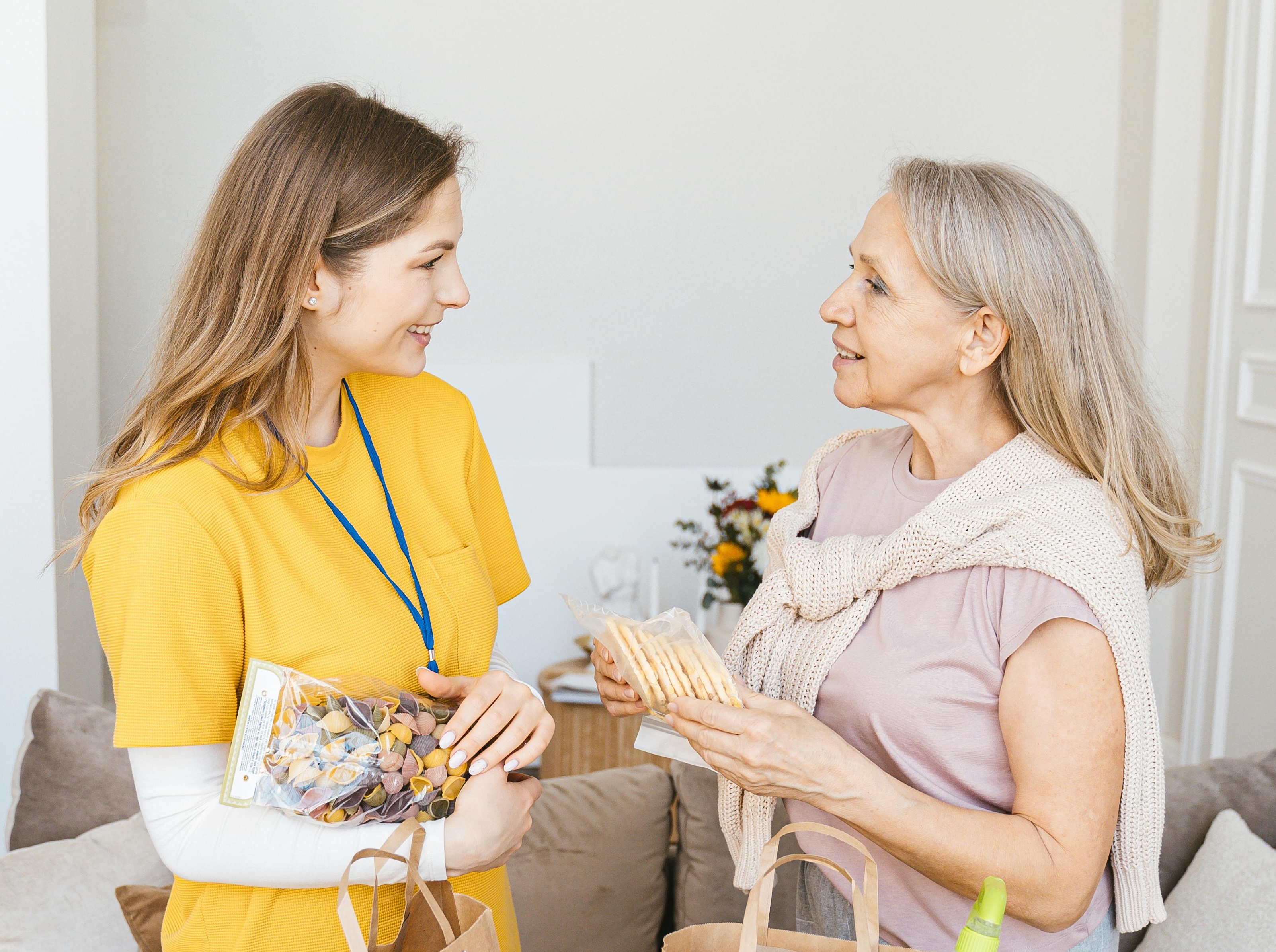 Ablevia support worker assisting participant